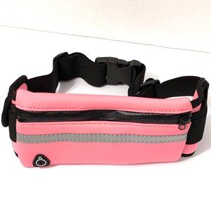 Soft pink waterproof waist belt cell fanny pack